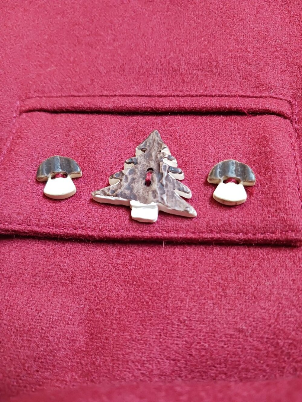 M&G Vintage 80s West German Red Wool Trachten Jacket - Rare Forest Charms - Picture 9 of 15